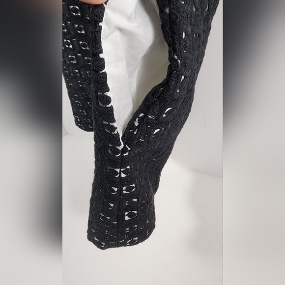 Kate Spade New York Guipure Lace Shift Dress Girl's Size 7 Black White - Picture 4 of 16